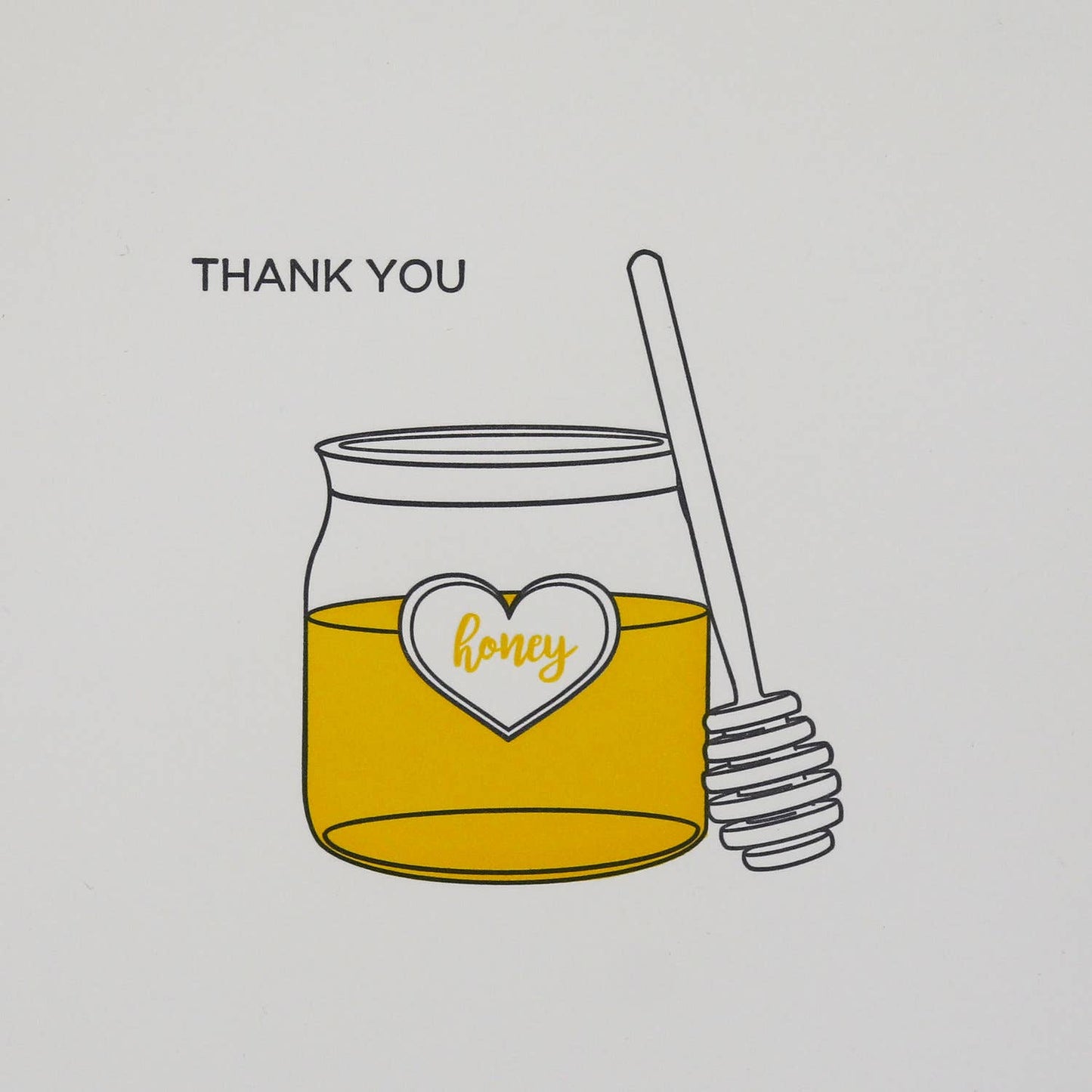 Thank You Honey - Letterpress Thank You Card