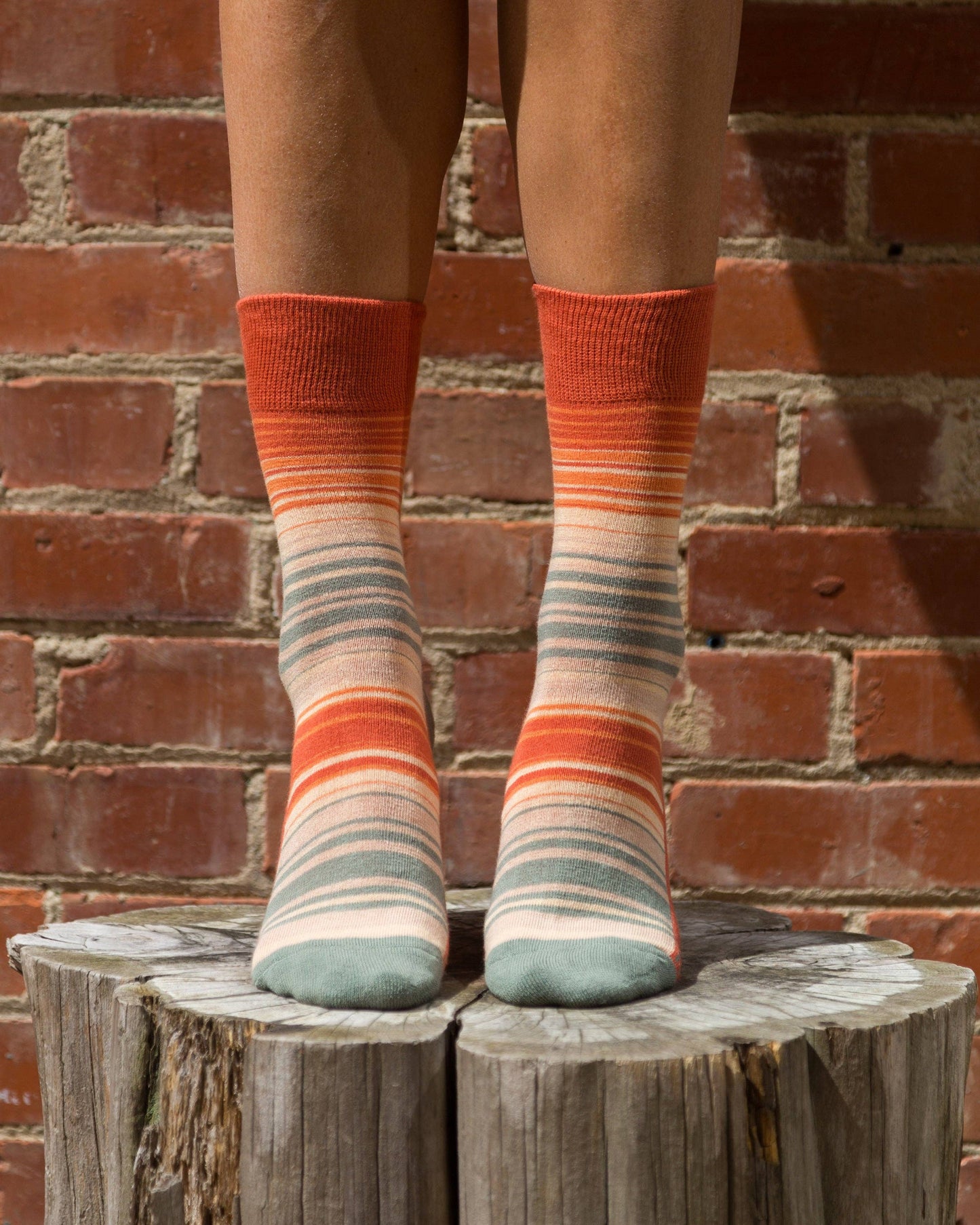 Rainbow Men's + Women's Organic  Socks | Red, Orange