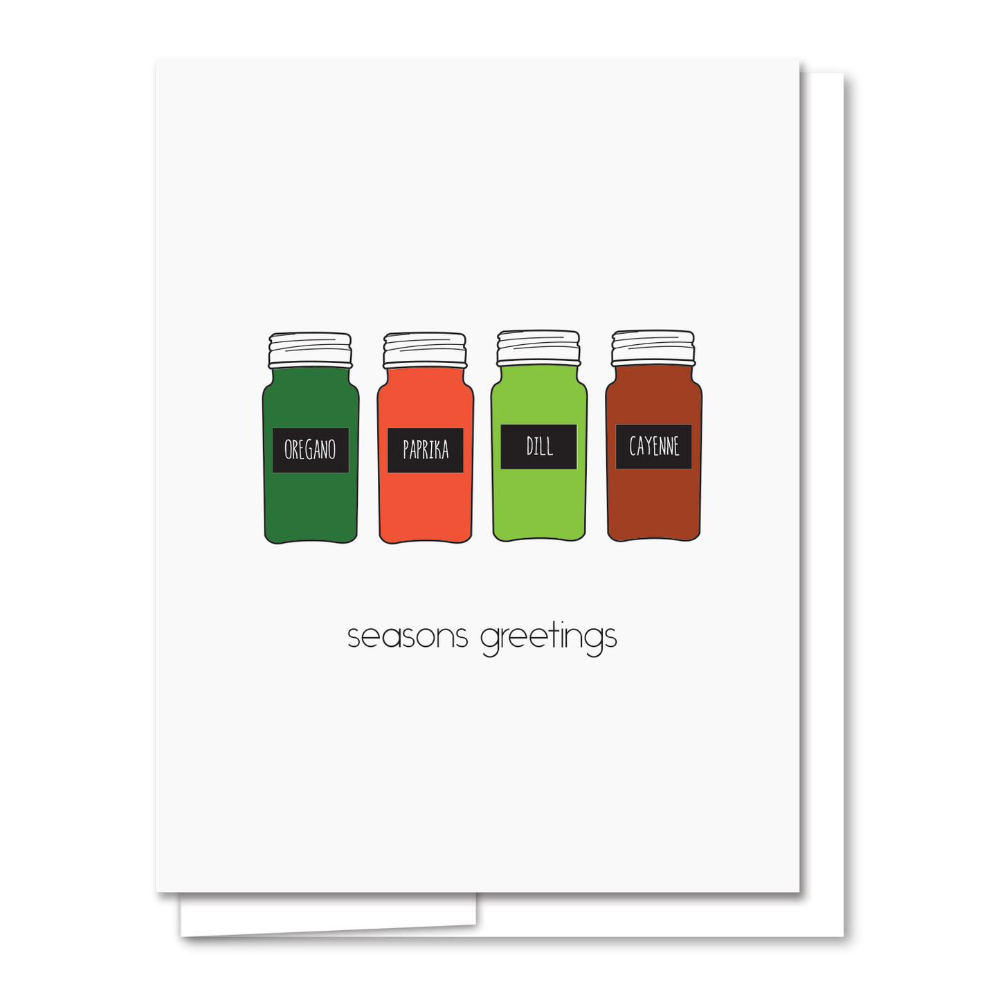 Seasons Greetings - Letterpress Funny Holiday Card