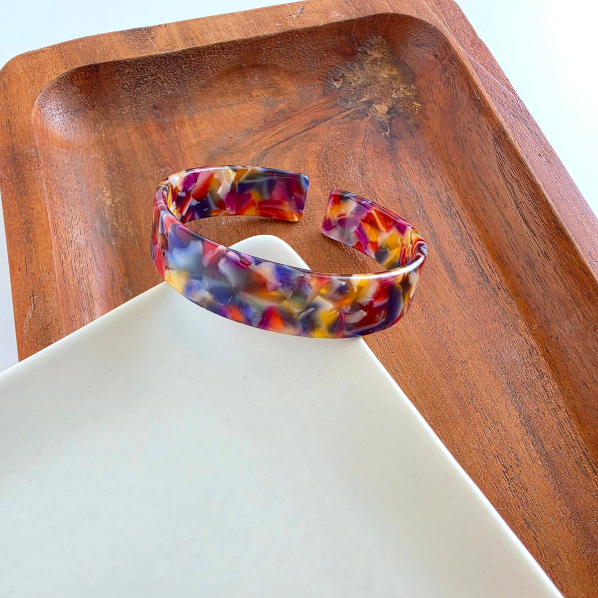 Brynn Bracelet - Jewel Stained Glass - Standard // Bangle