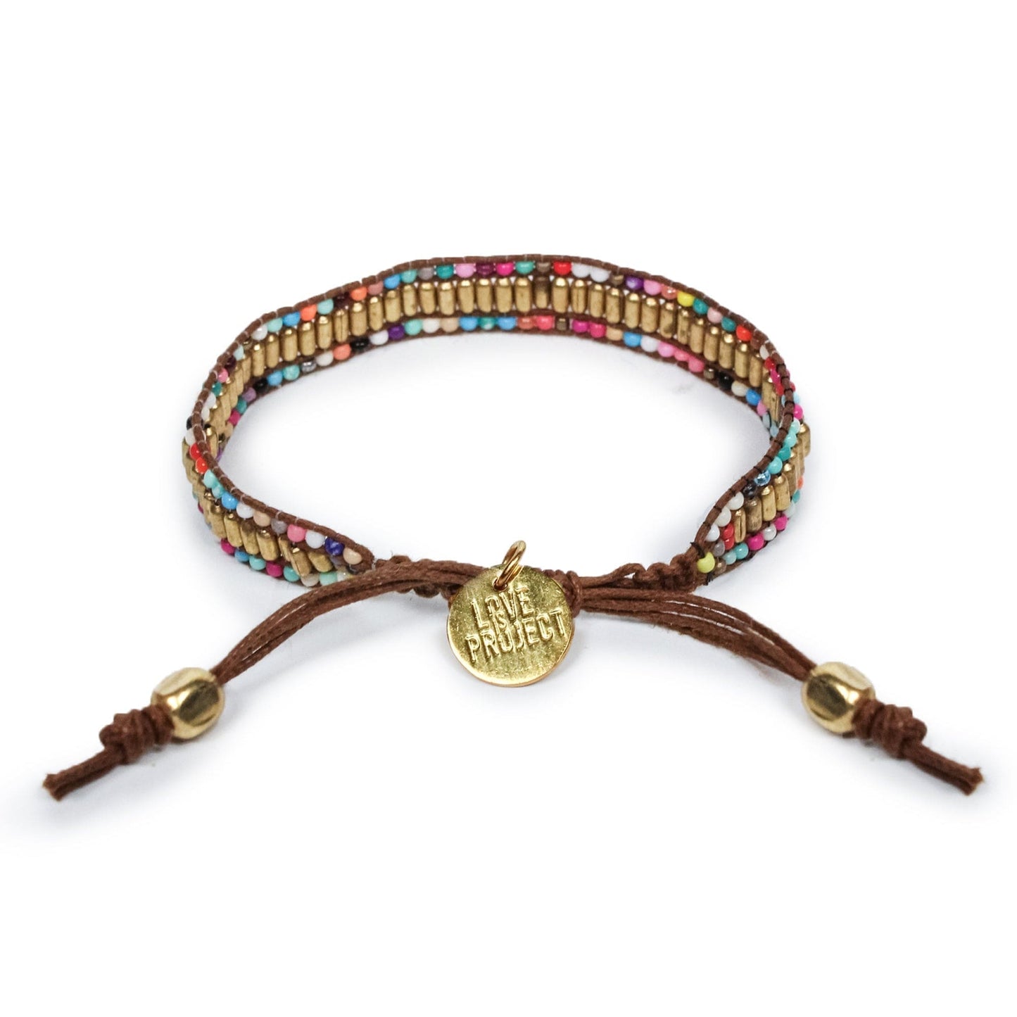 Skinny Gold Darjeeling Double Rainbow Bracelet SGDR