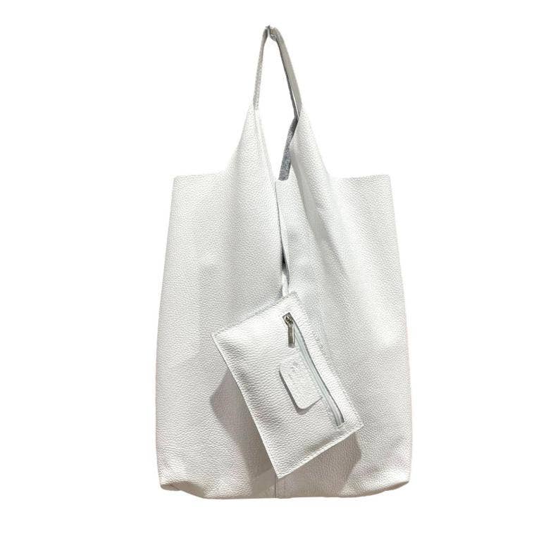 Leather University Shopper Bag with Extra Coin Pocket