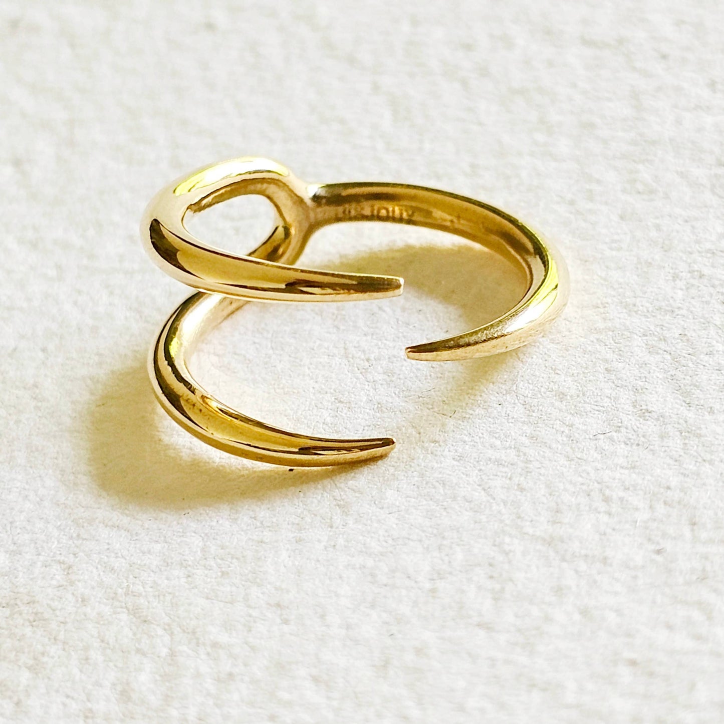 Brass Triple Spike Wrap Talen Ring BX52