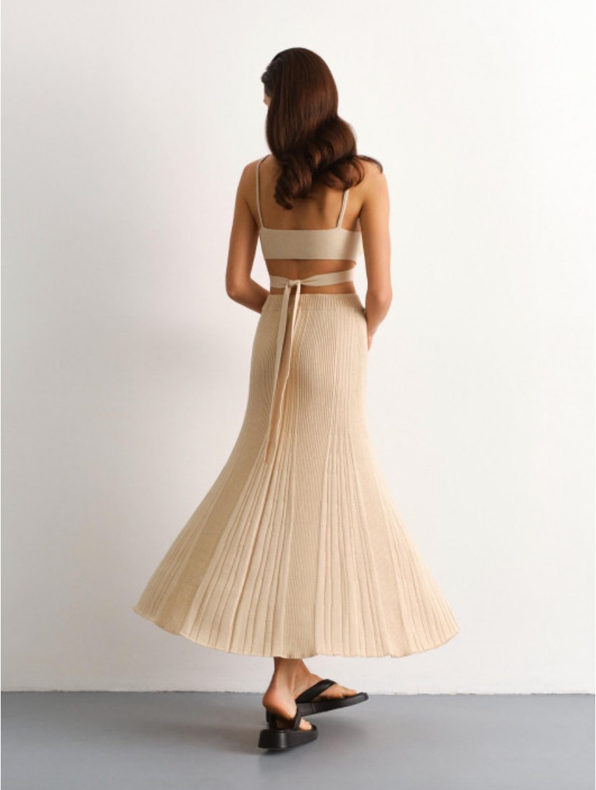 A-Line Midi Skirt Ariel | Cream