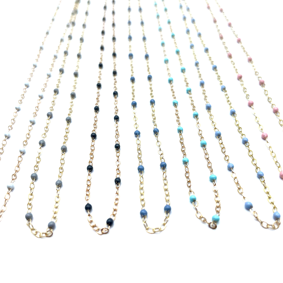 The Dotsy Necklace - 14k Gold-Filled & Epoxy - Waterproof!