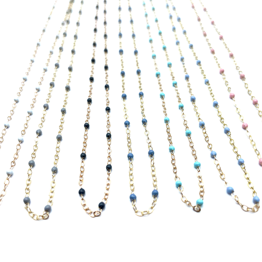 The Dotsy Necklace - 14k Gold-Filled & Epoxy - Waterproof!