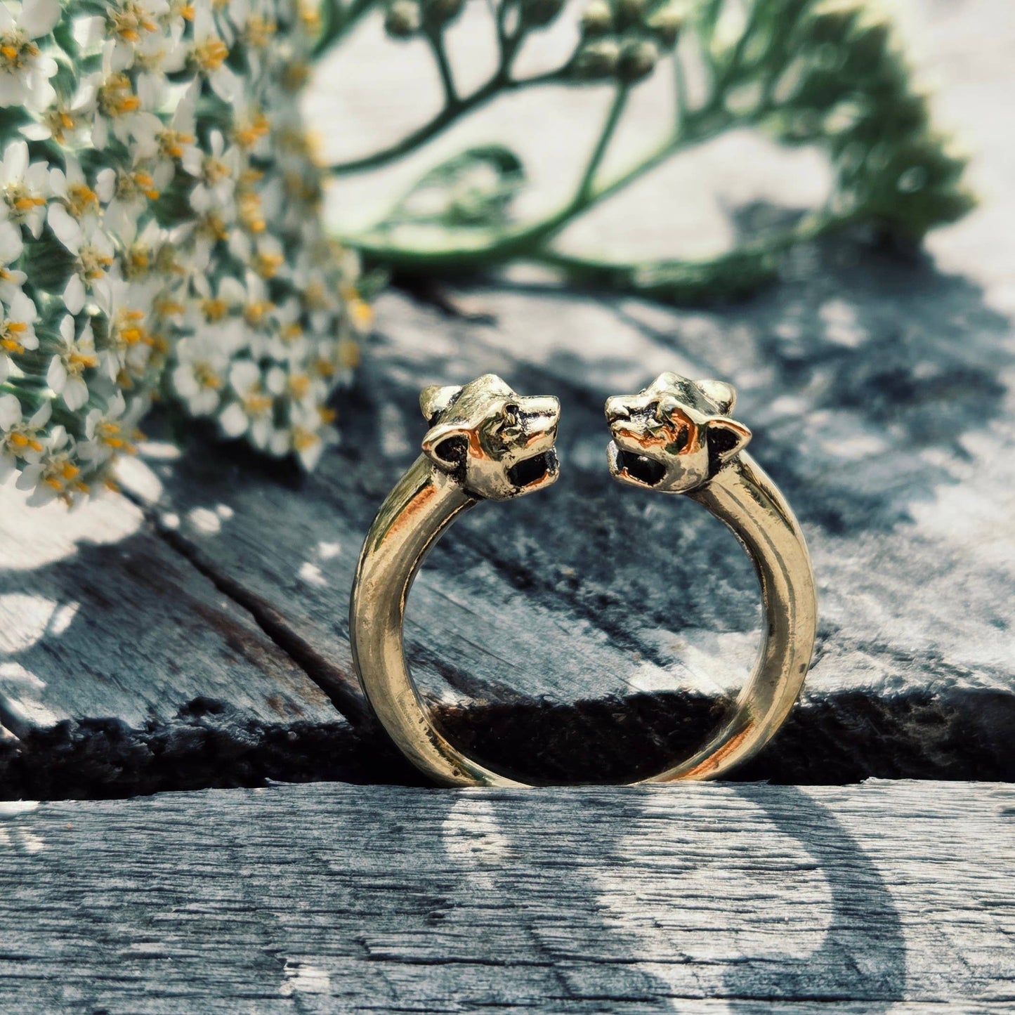 Brass Tiger Ring Adjustable