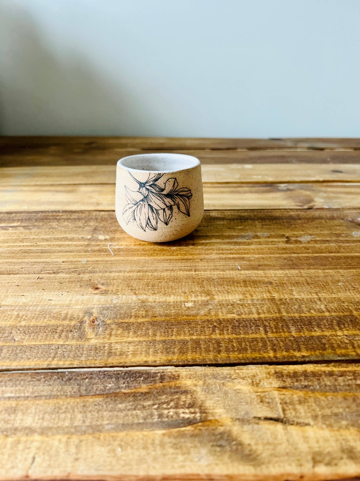 Ceramic Floral Cup