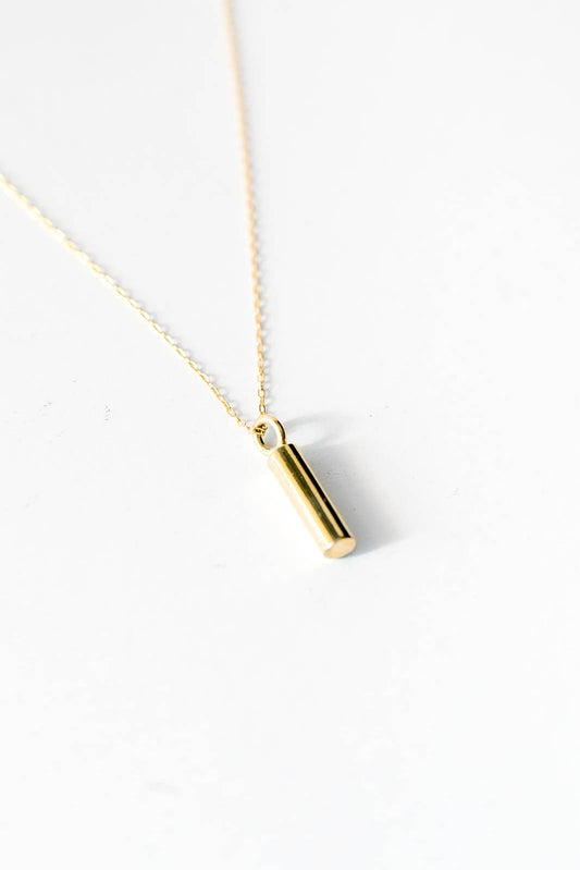 Cylinder Pendant Necklace