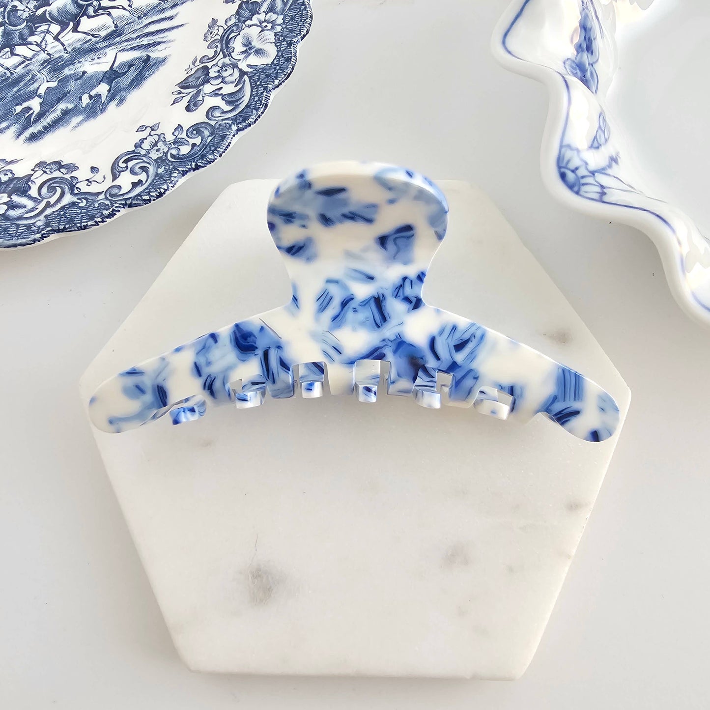 Callie Hair Claw - Greek Goddess Blue