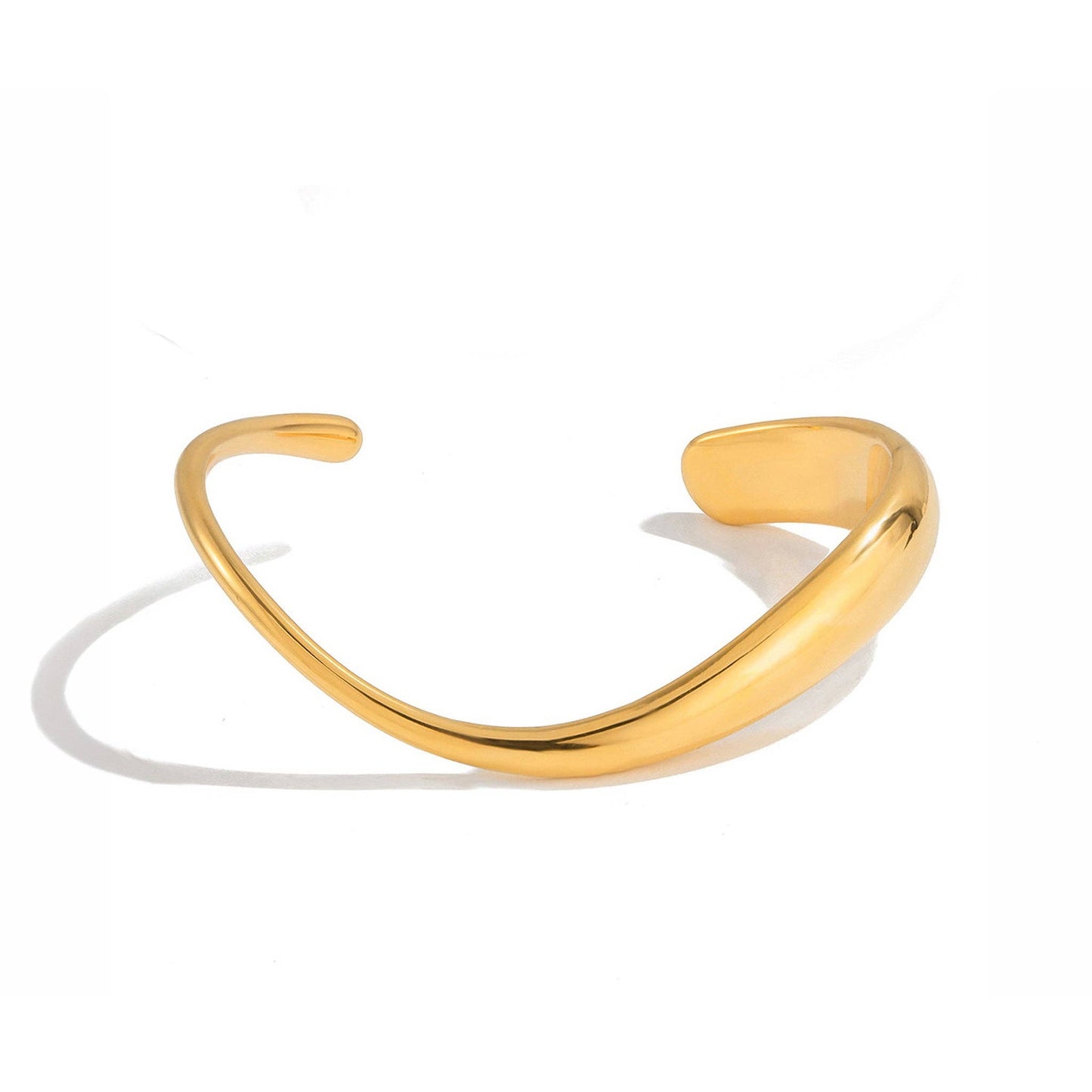 Sway Gold Wave Cuff Bracelet