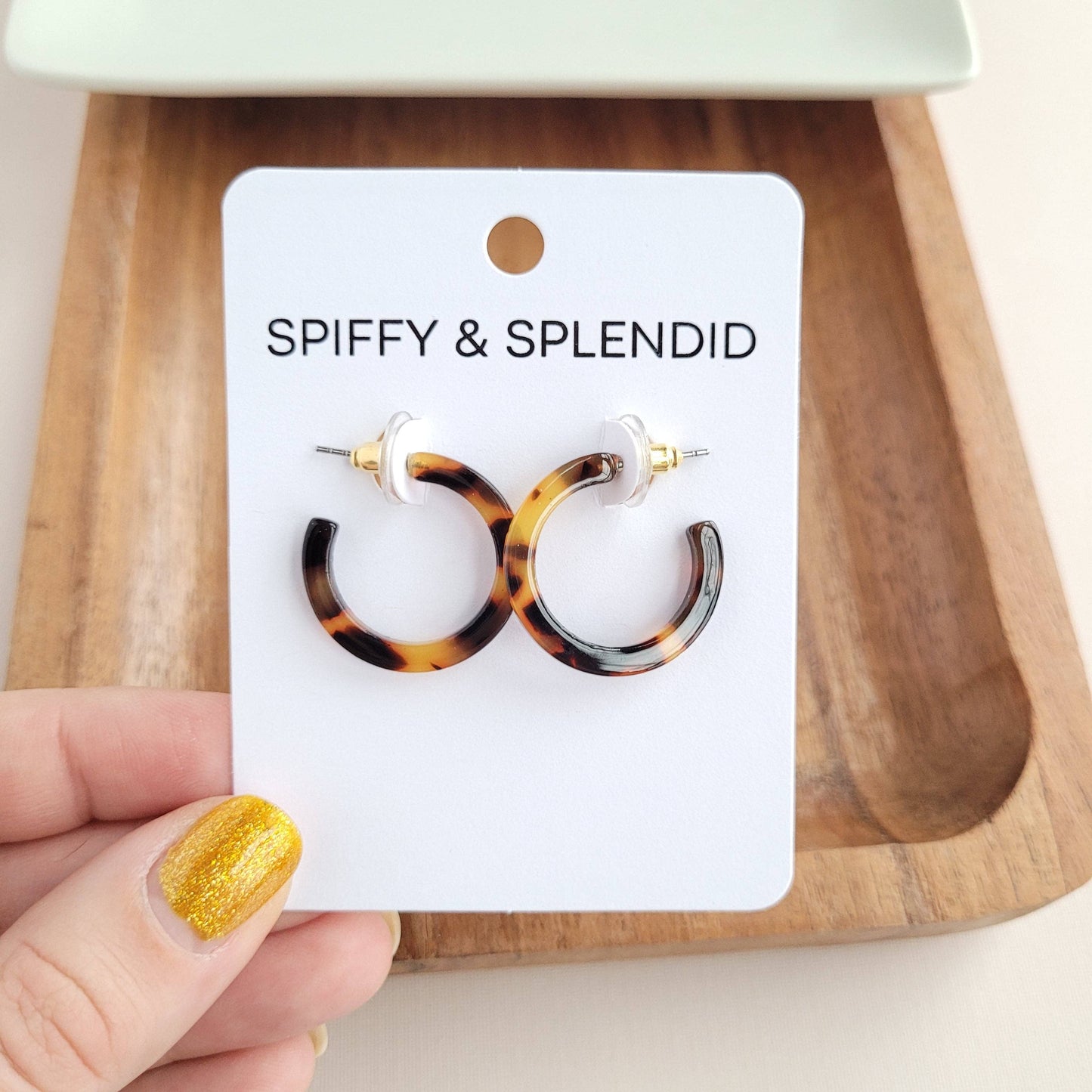 Cam Mini Hoops - Tortoise // Jewelry, Earrings, Fall