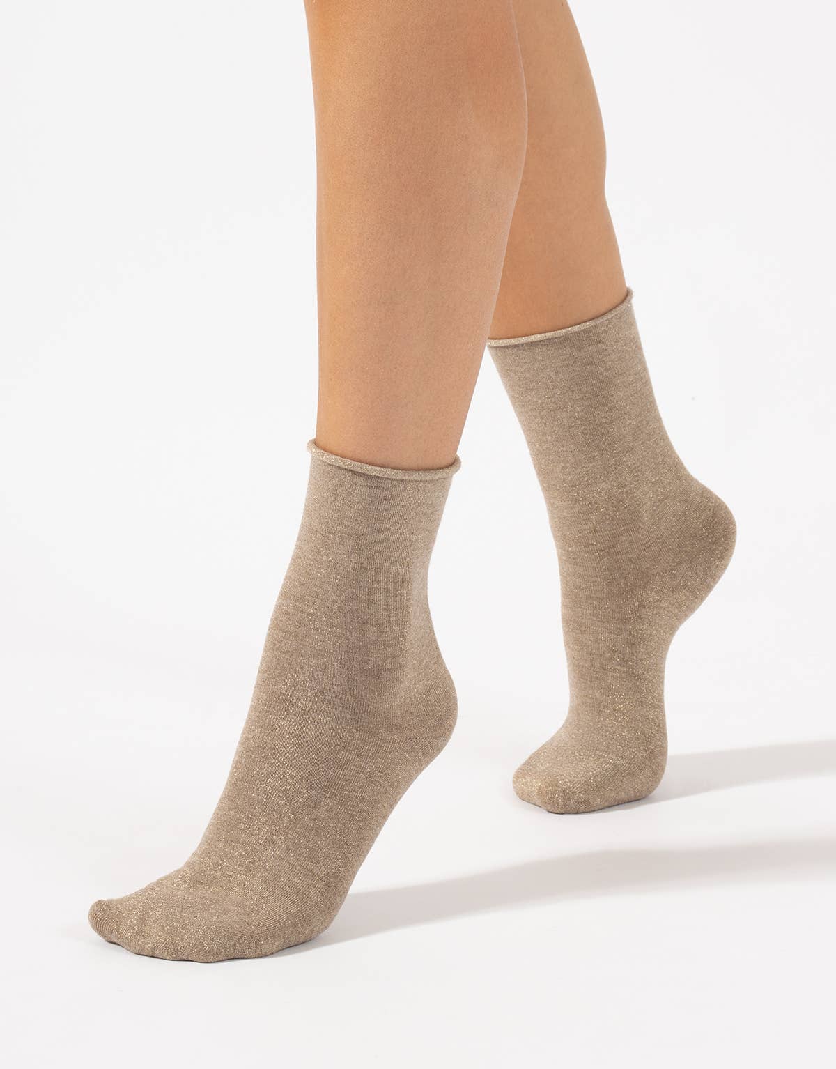 Shiny Socks Glitter Women Ankle Socks Gift Made in Italy