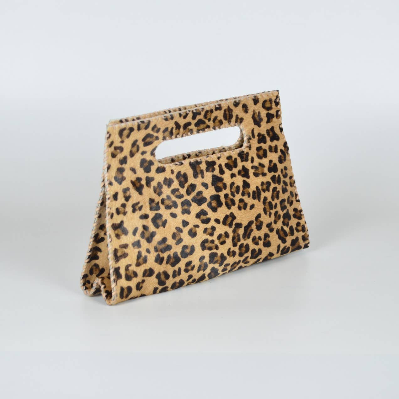 Mia Clutch Printed Hairon Leather
