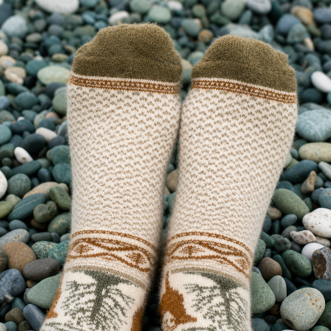 Angora / Bamboo Socks – Malus Mocha