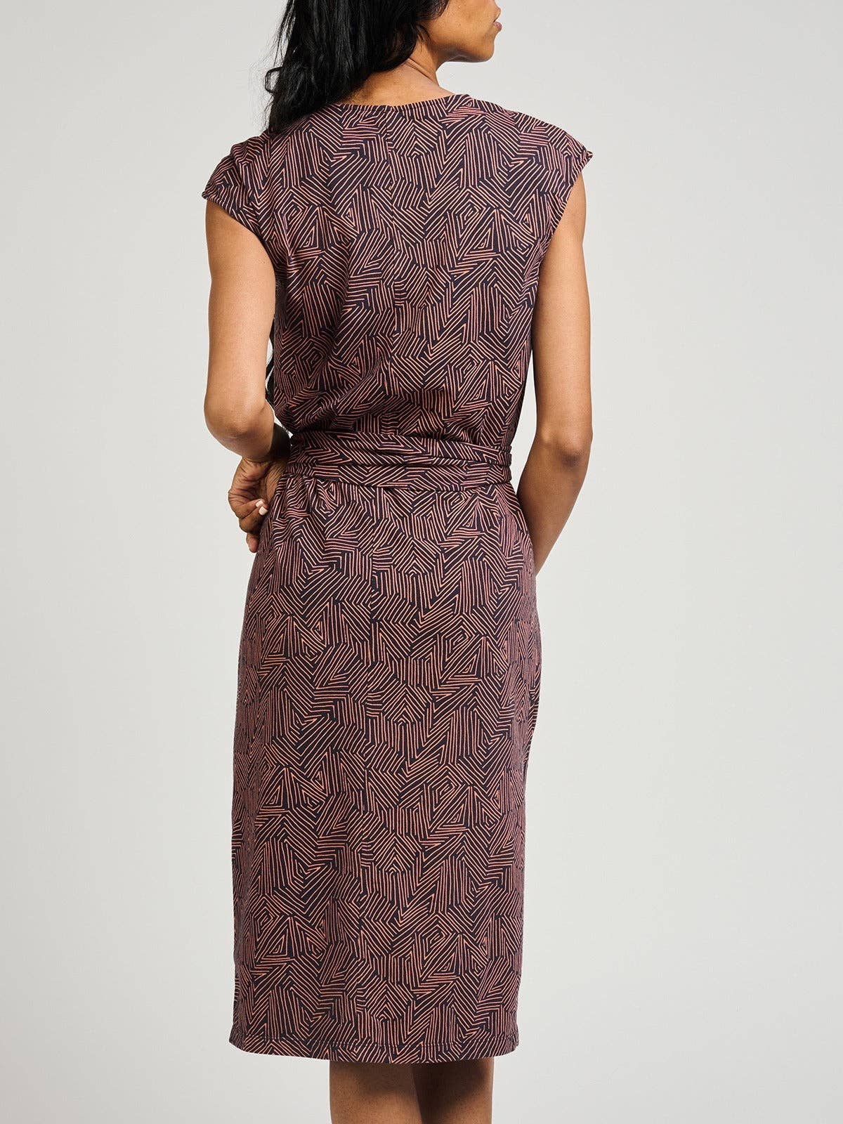 Sasha Shift Dress Tree Rings Blue