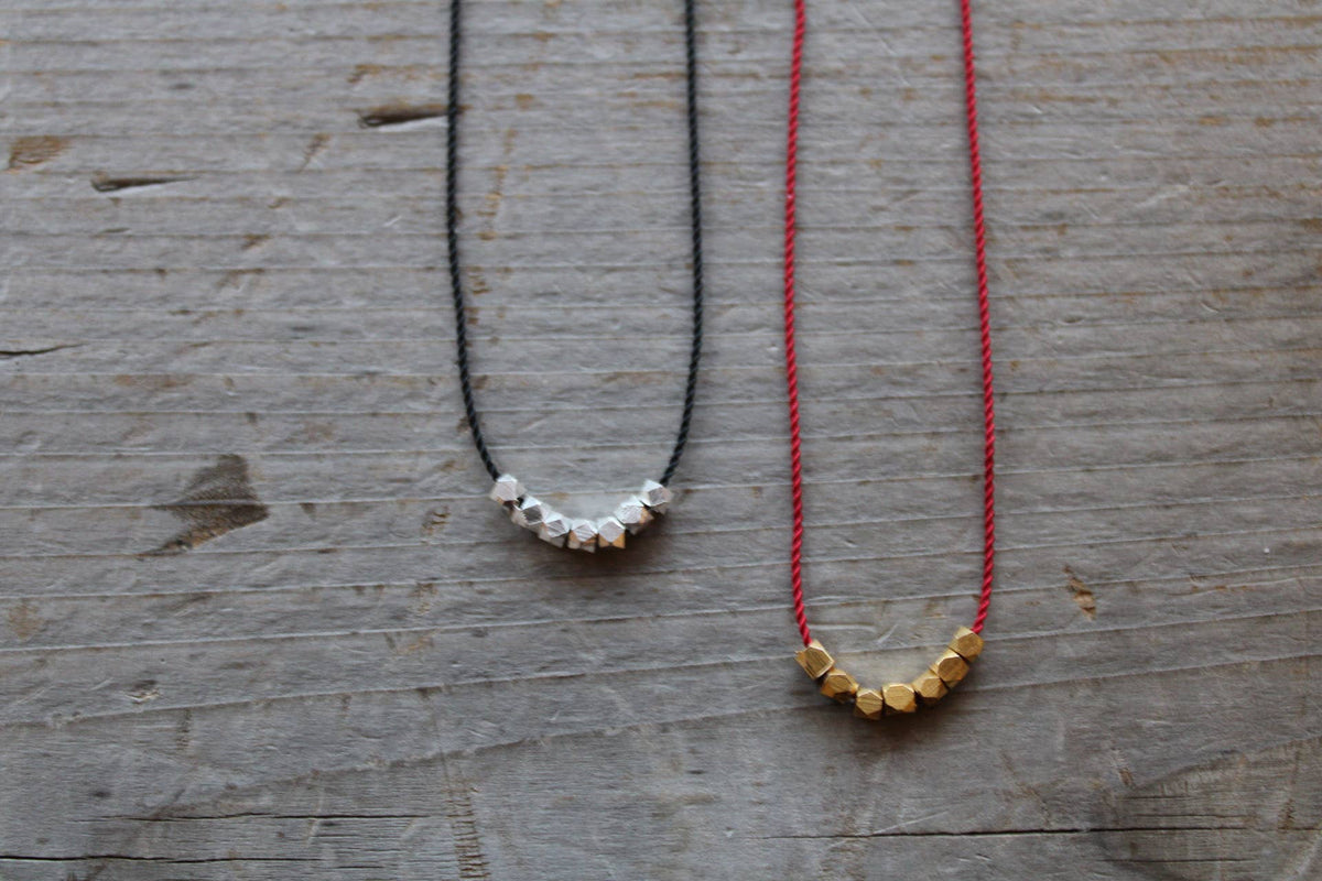 Floating Gold Nuggets Necklace