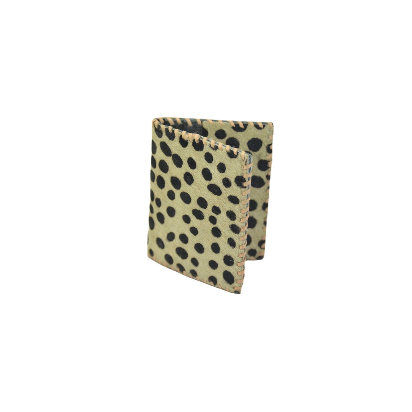 Jane Folding Card Holder - Printed Hairon Leather