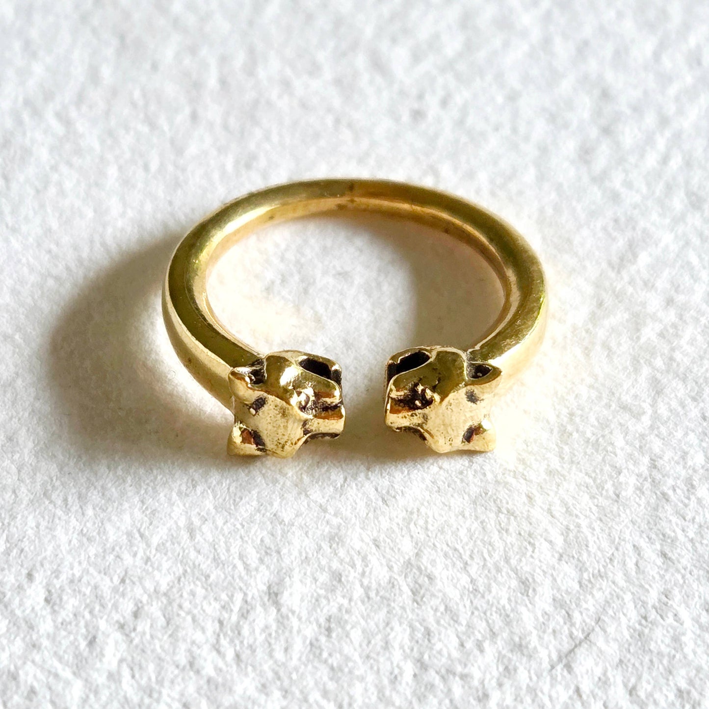 Brass Tiger Ring Adjustable