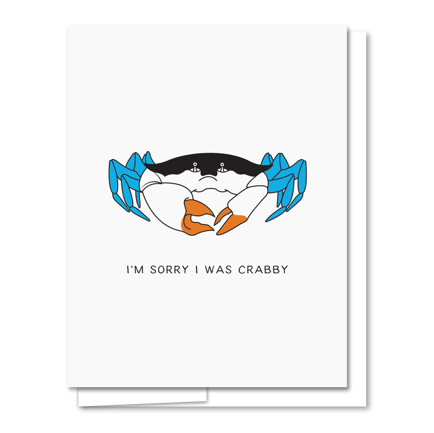 Crabby - Letterpress Funny Everyday Card