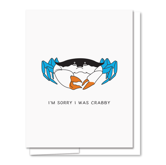 Crabby - Letterpress Funny Everyday Card