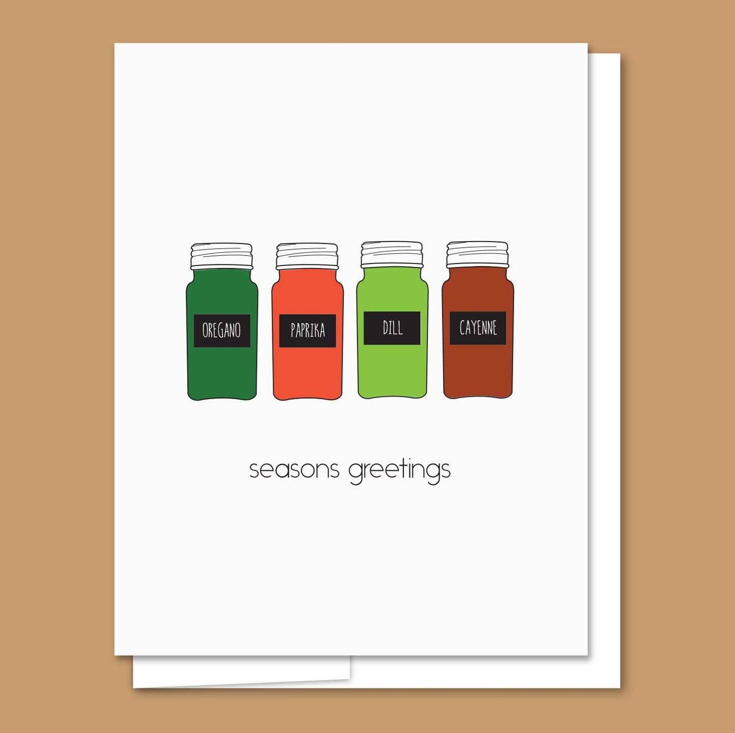 Seasons Greetings - Letterpress Funny Holiday Card