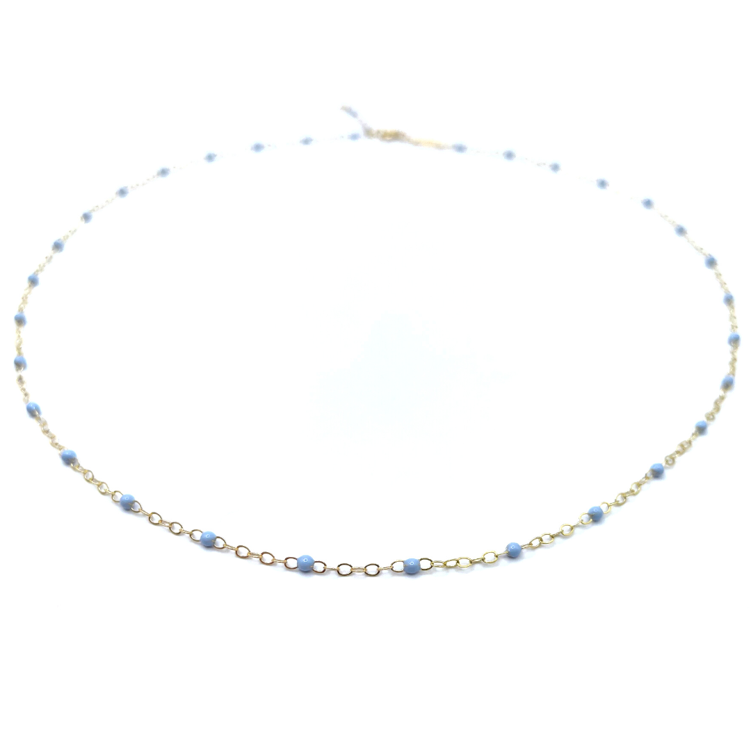 The Dotsy Necklace - 14k Gold-Filled & Epoxy - Waterproof!