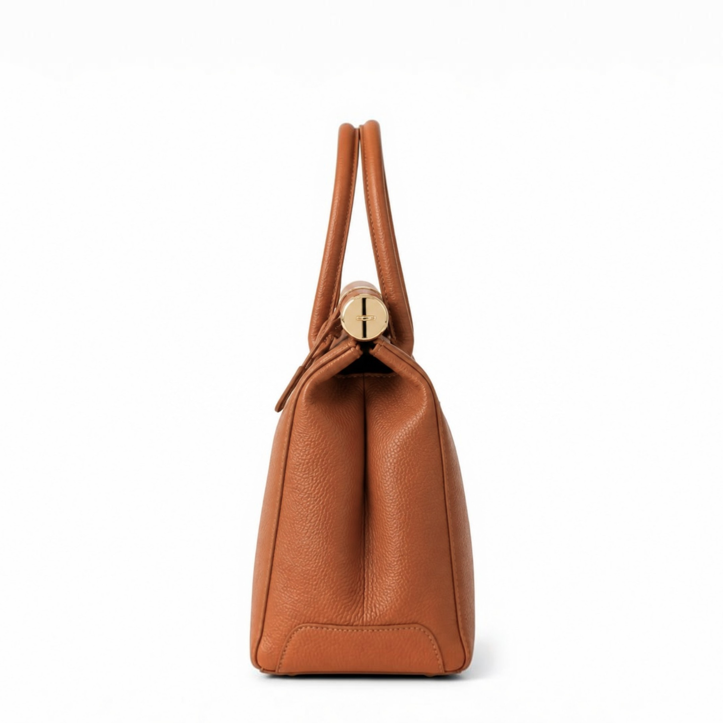 Nora Camel Dollaro Leather Handbag – Made in Italy