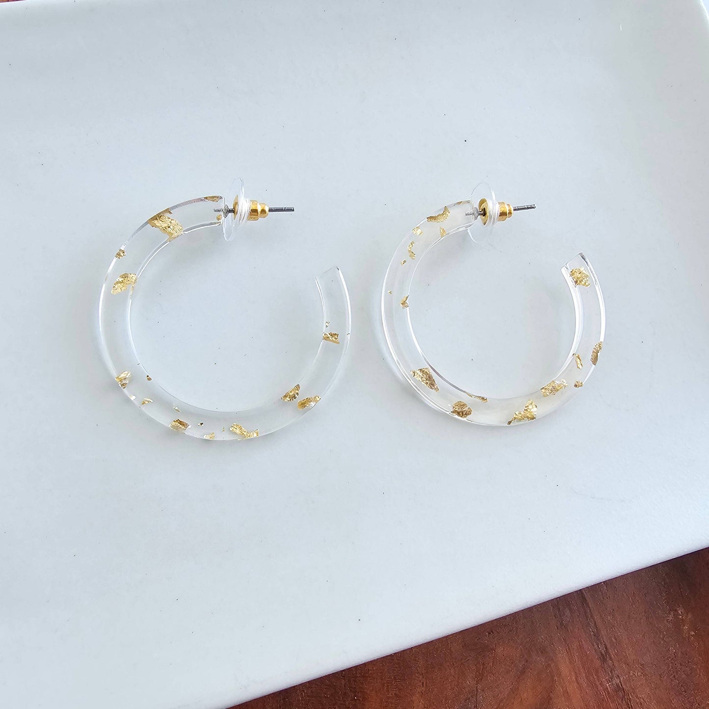 Camy Hoops - Gold Foil // Jewelry, Earrings, Holiday