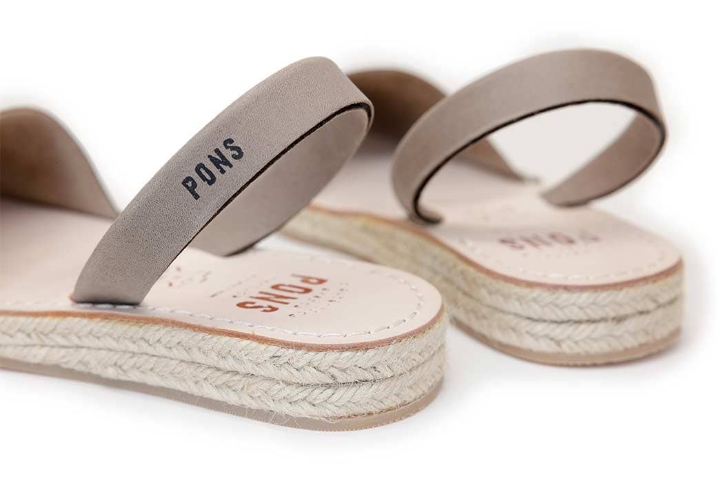 Pons Classic Espadrille Taupe