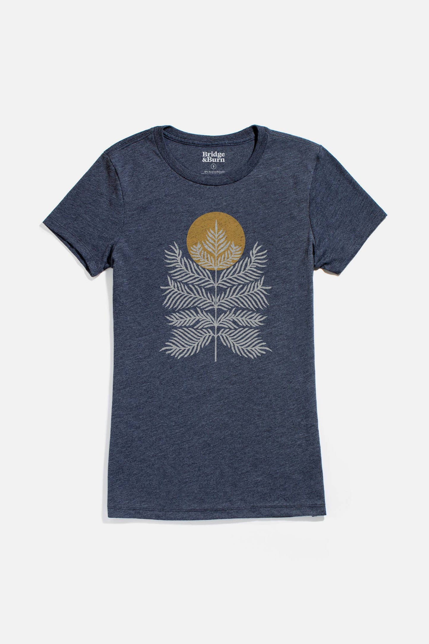 Women's Peace In Plants Tee / Navy