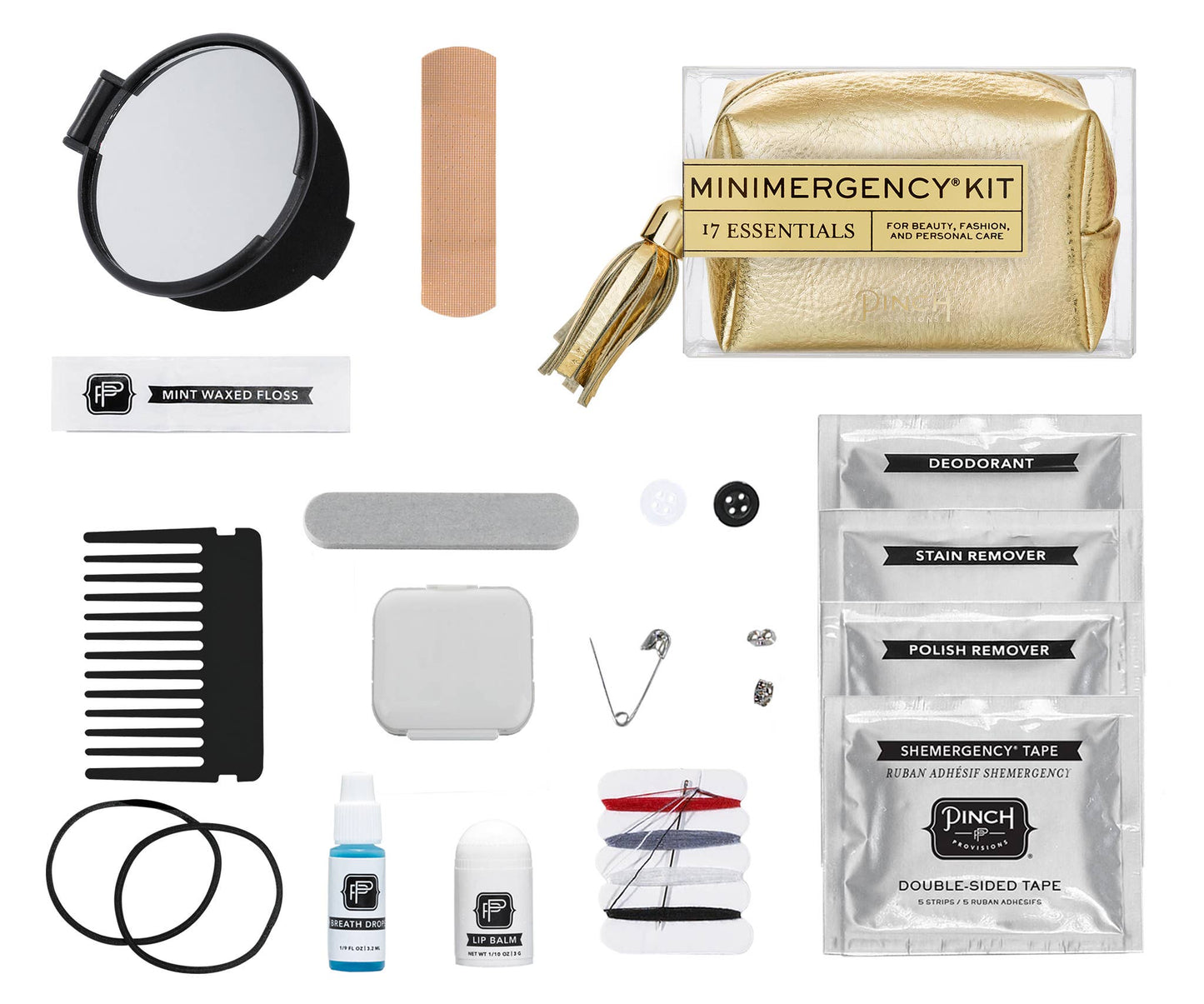 Silver Metallic Tassel Minimergency Kit