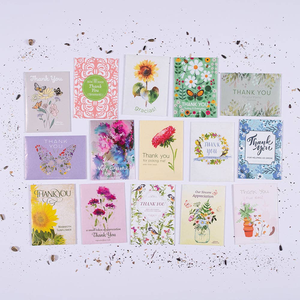 Thank You - Bird Butterfly Mix Seed Packets