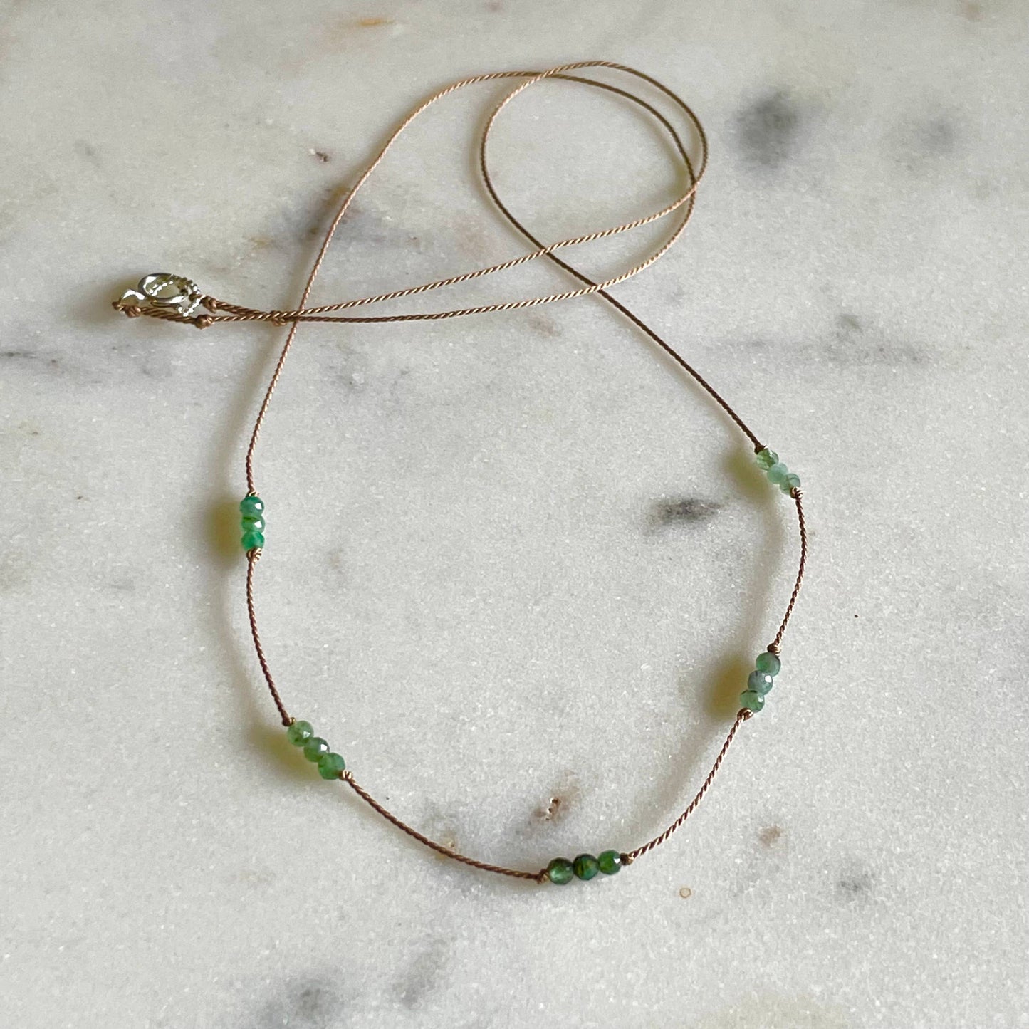 Emerald Knotted Necklace - Special Edition