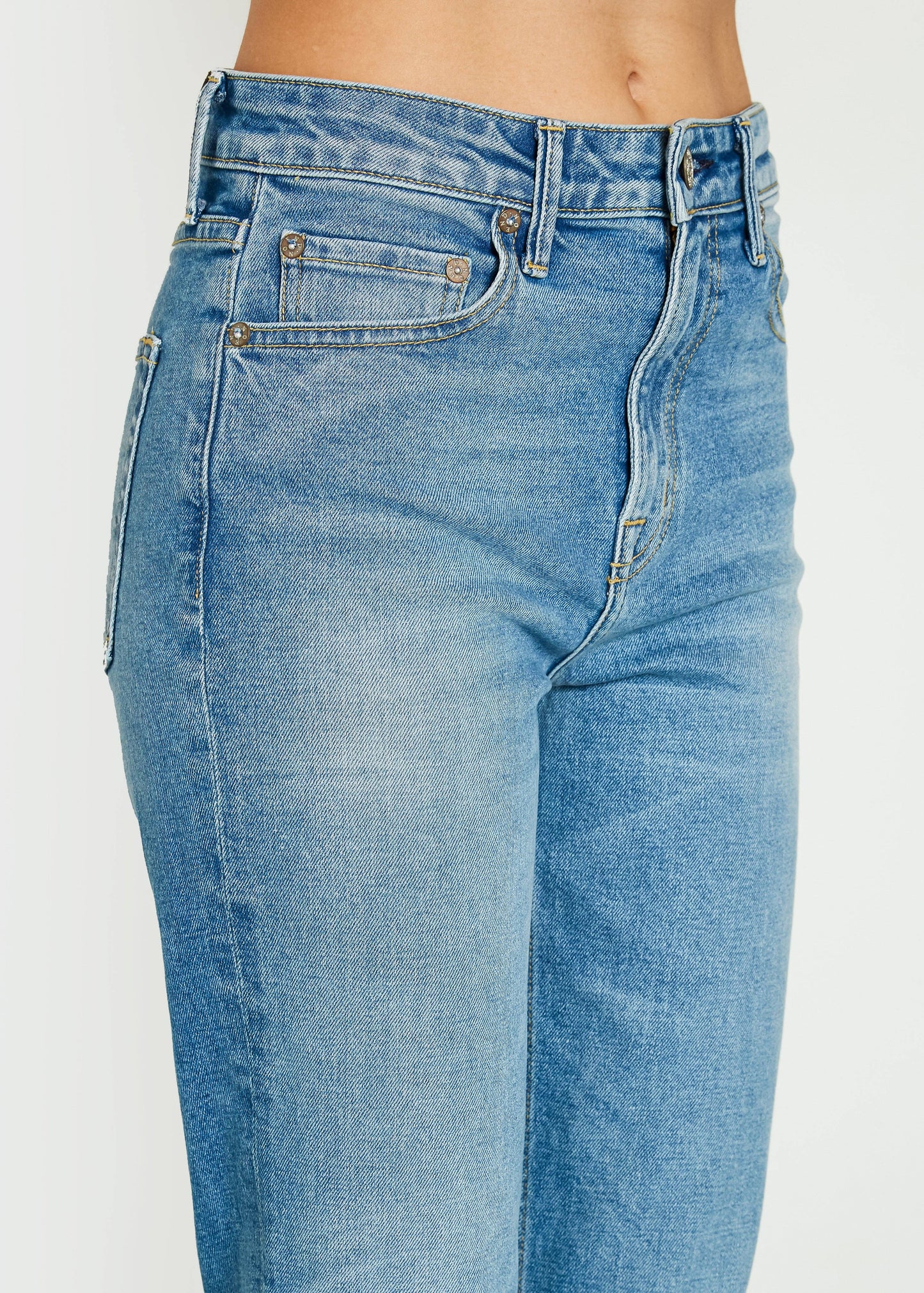 Celine High Rise Bootcut Jeans - Gretna Wash