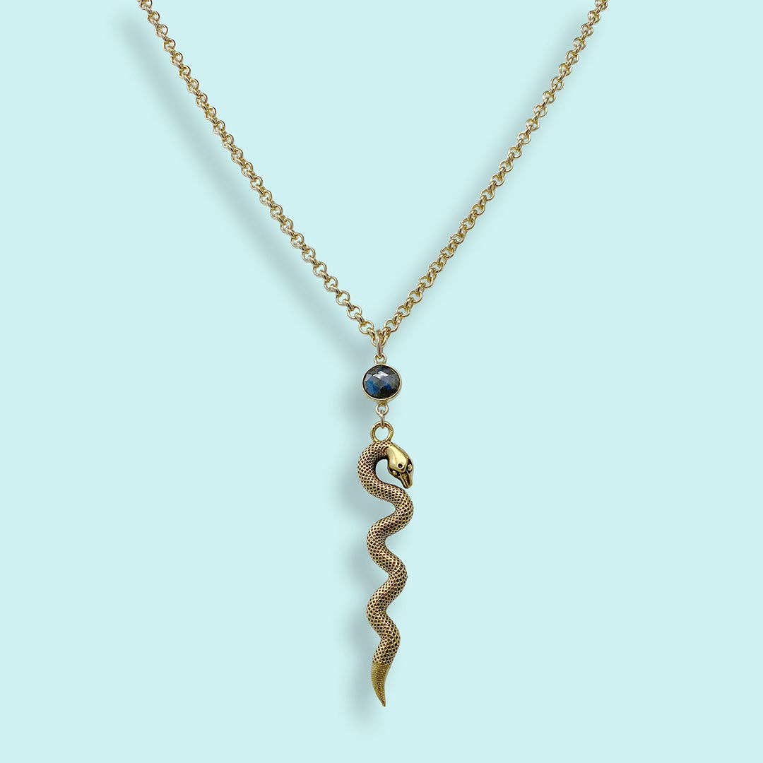 Labradorite Serpent Necklace