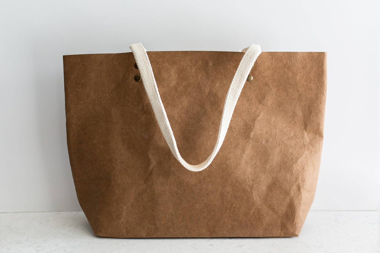 Washable Paper Market Tote: Black