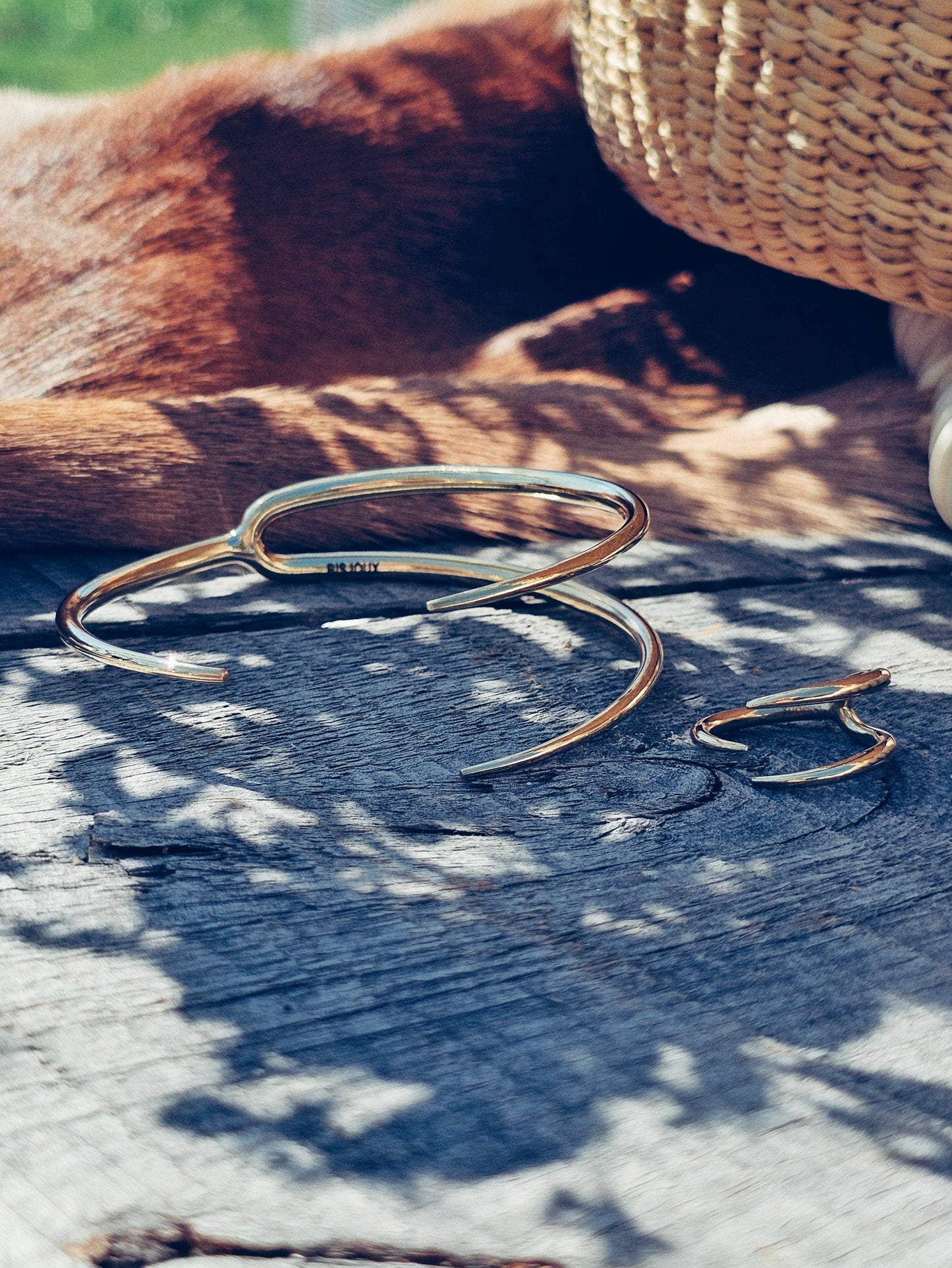 Brass Triple Spike Wrap Talen Ring BX52