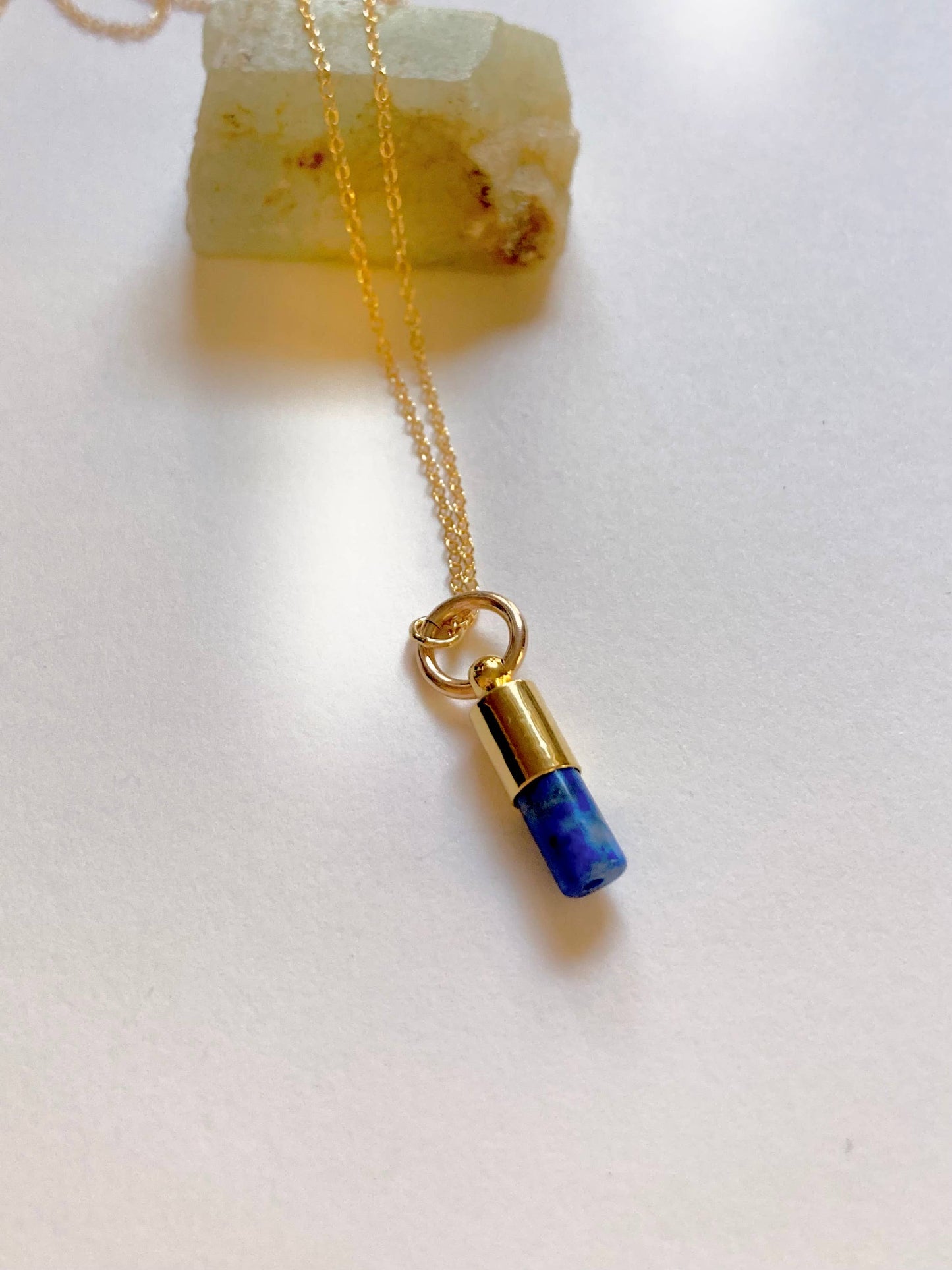 The Moment Necklace - Delicate Gemstone Pendant