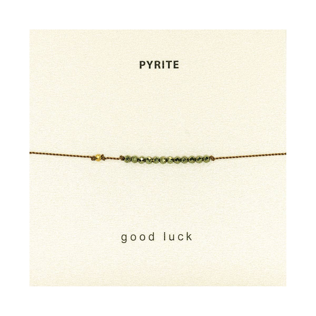 Pyrite and Gold Bracelet- Good Luck