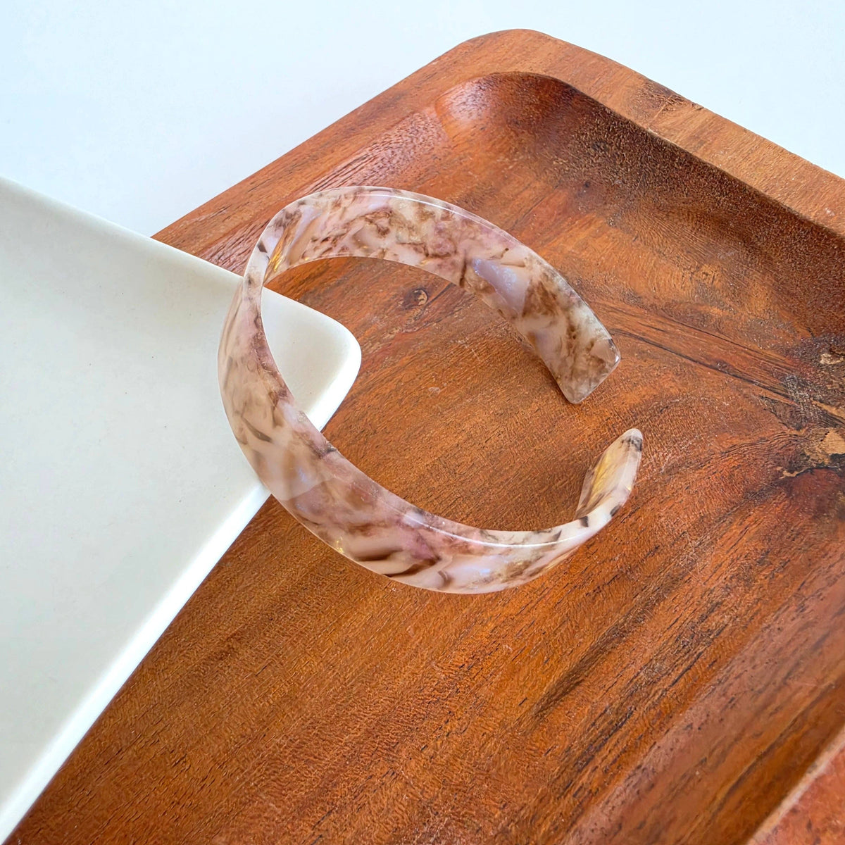 Brynn Bracelet - Shimmering Taupe - Standard // Cuff Bangle