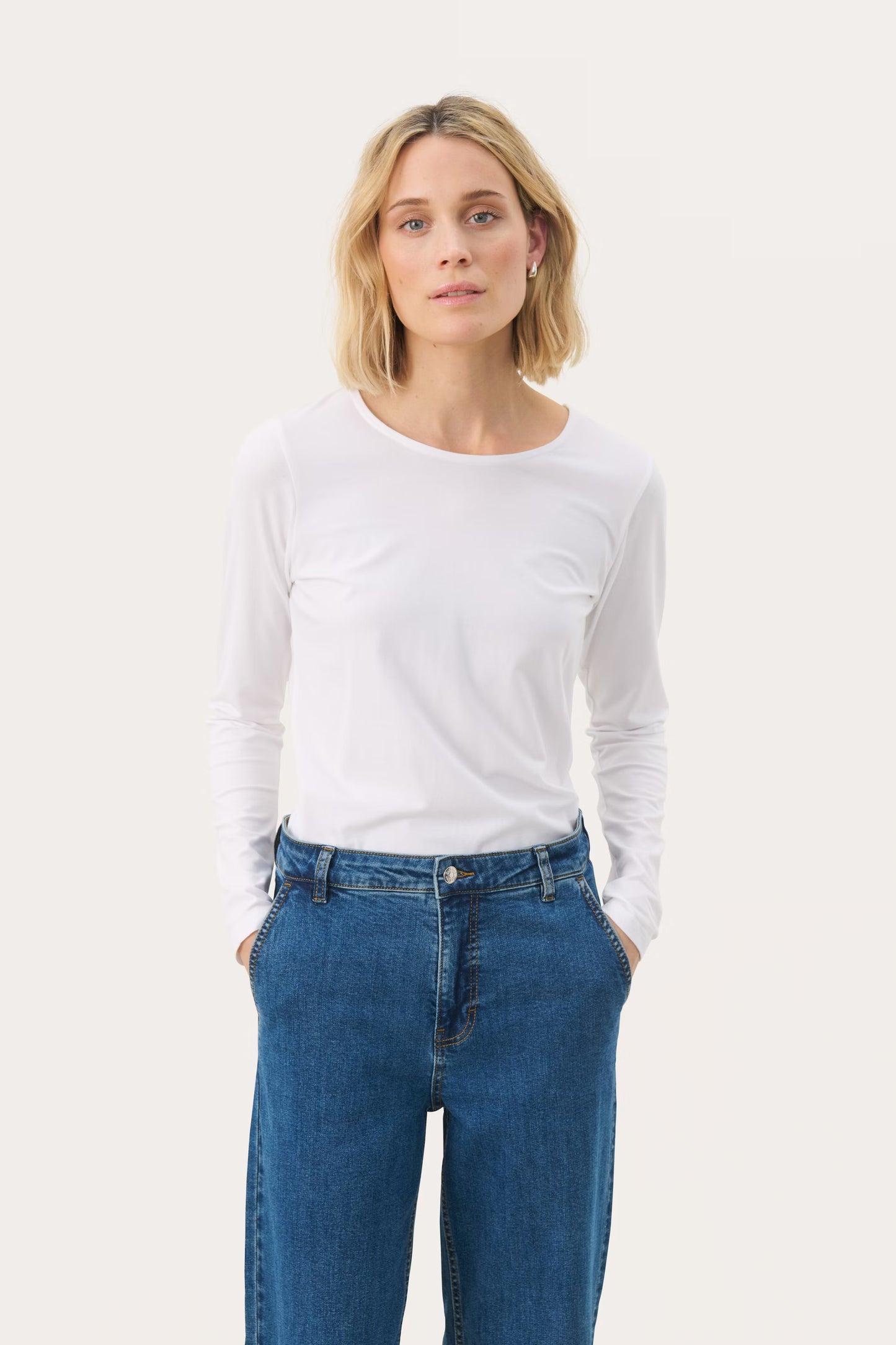 Nemajas Tencel T-shirt | Bright White