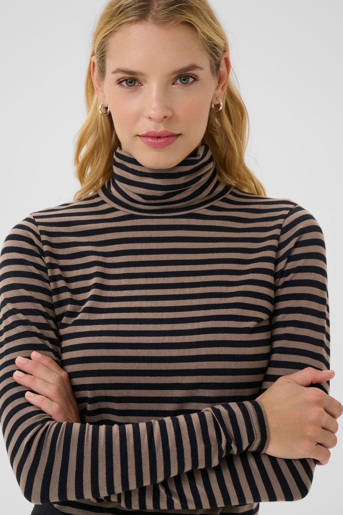 Efinas Tencel T-shirt | Falcon/Black Stripe