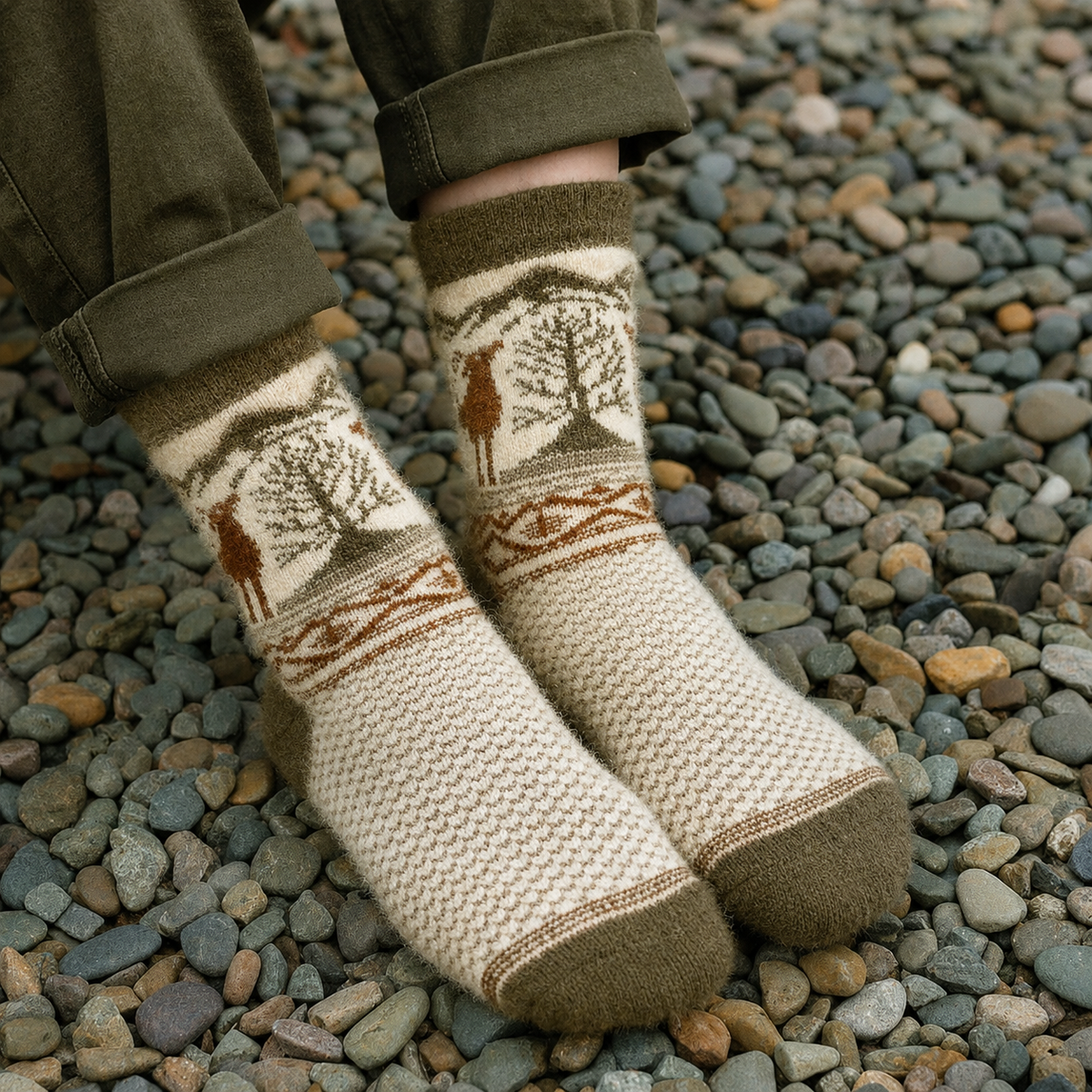 Angora / Bamboo Socks – Malus Mocha