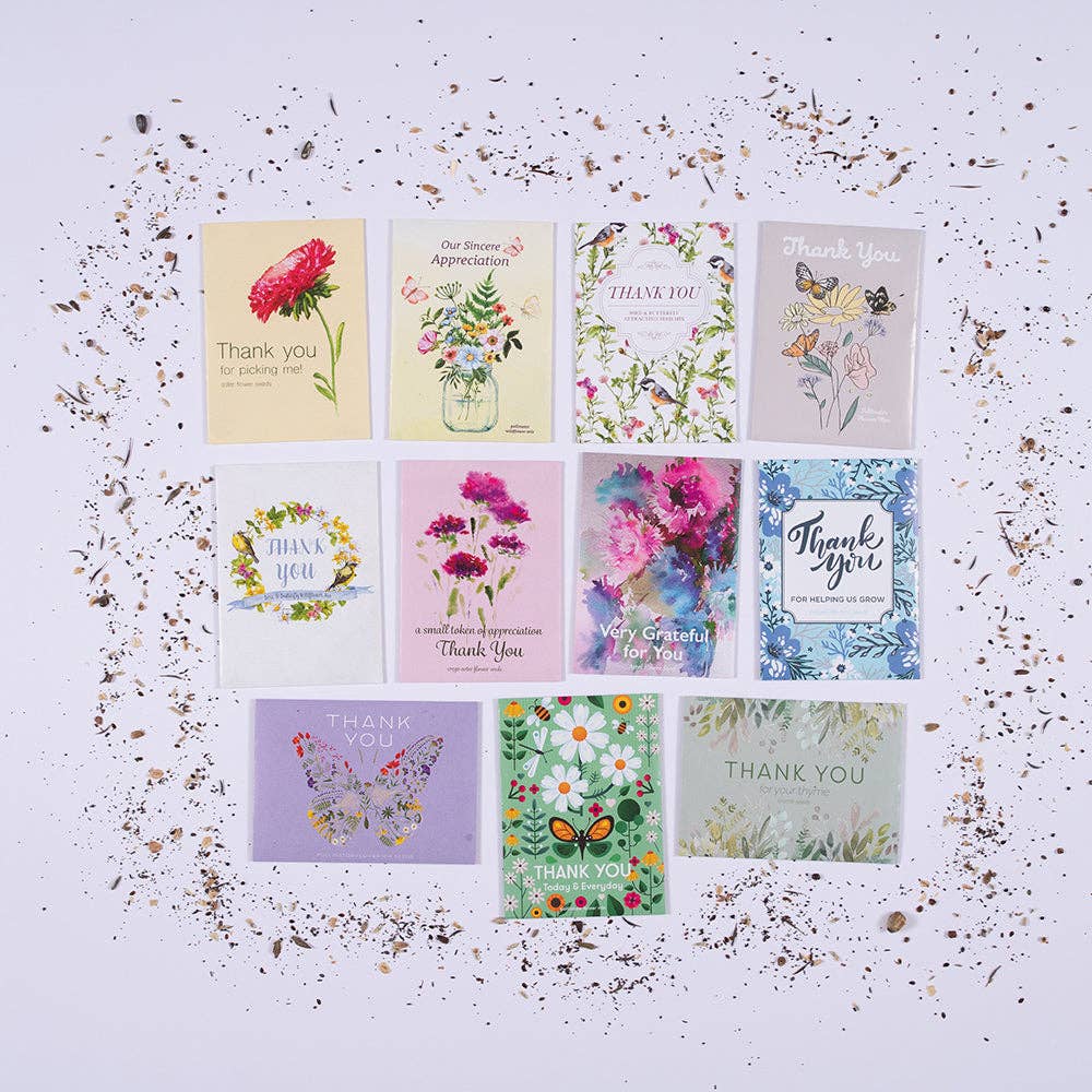 Thank You - Bird Butterfly Mix Seed Packets