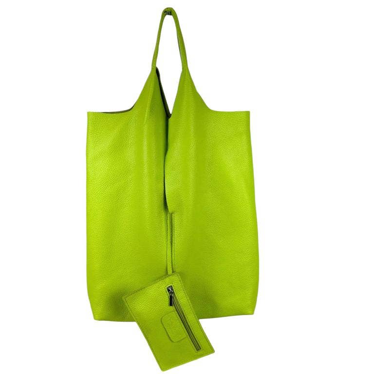 Leather University Shopper Bag with Extra Coin Pocket