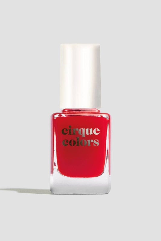 Bright Red Jelly Nail Polish - Cirque Colors Scarlet Jelly