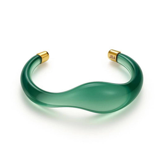 Curve Green Resin Cuff
