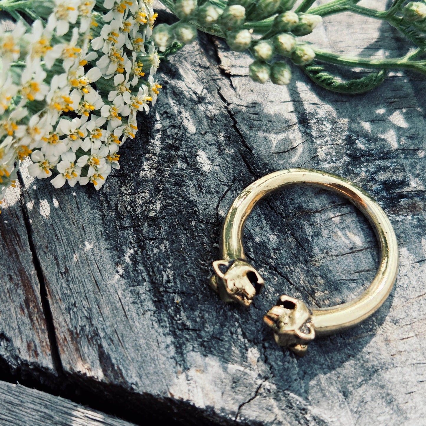 Brass Tiger Ring Adjustable