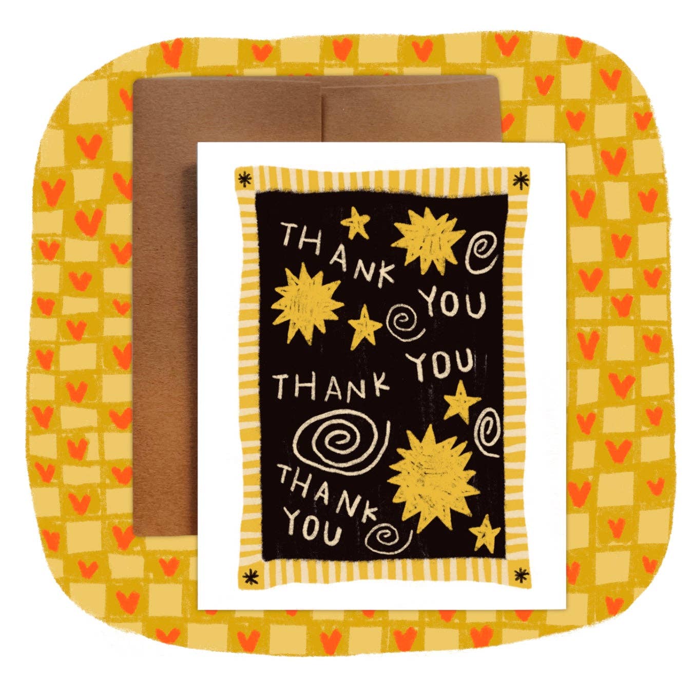 STAR THANK YOU Greeting Card